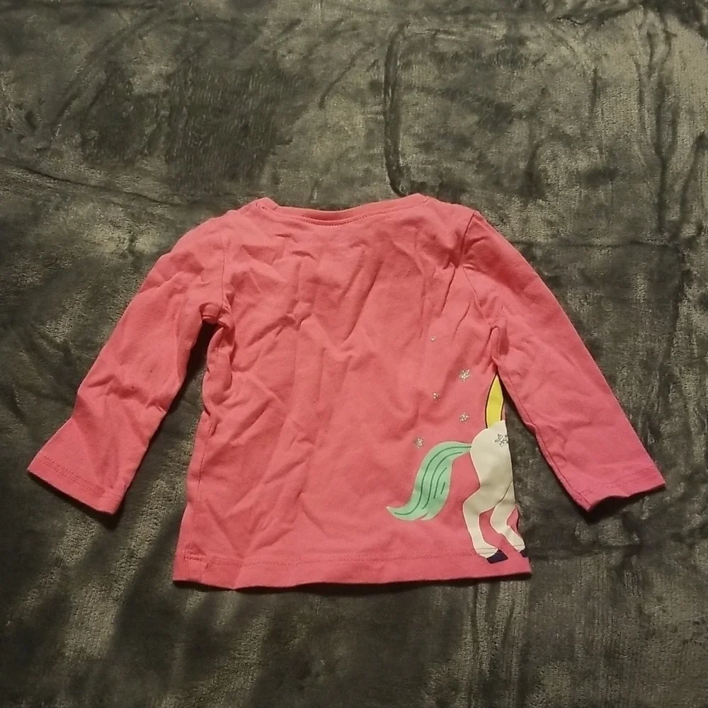 Carter's Baby Girl's Unicorn Long Sleeve Shirt